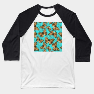 Peacock pansy butterfly 3 Baseball T-Shirt